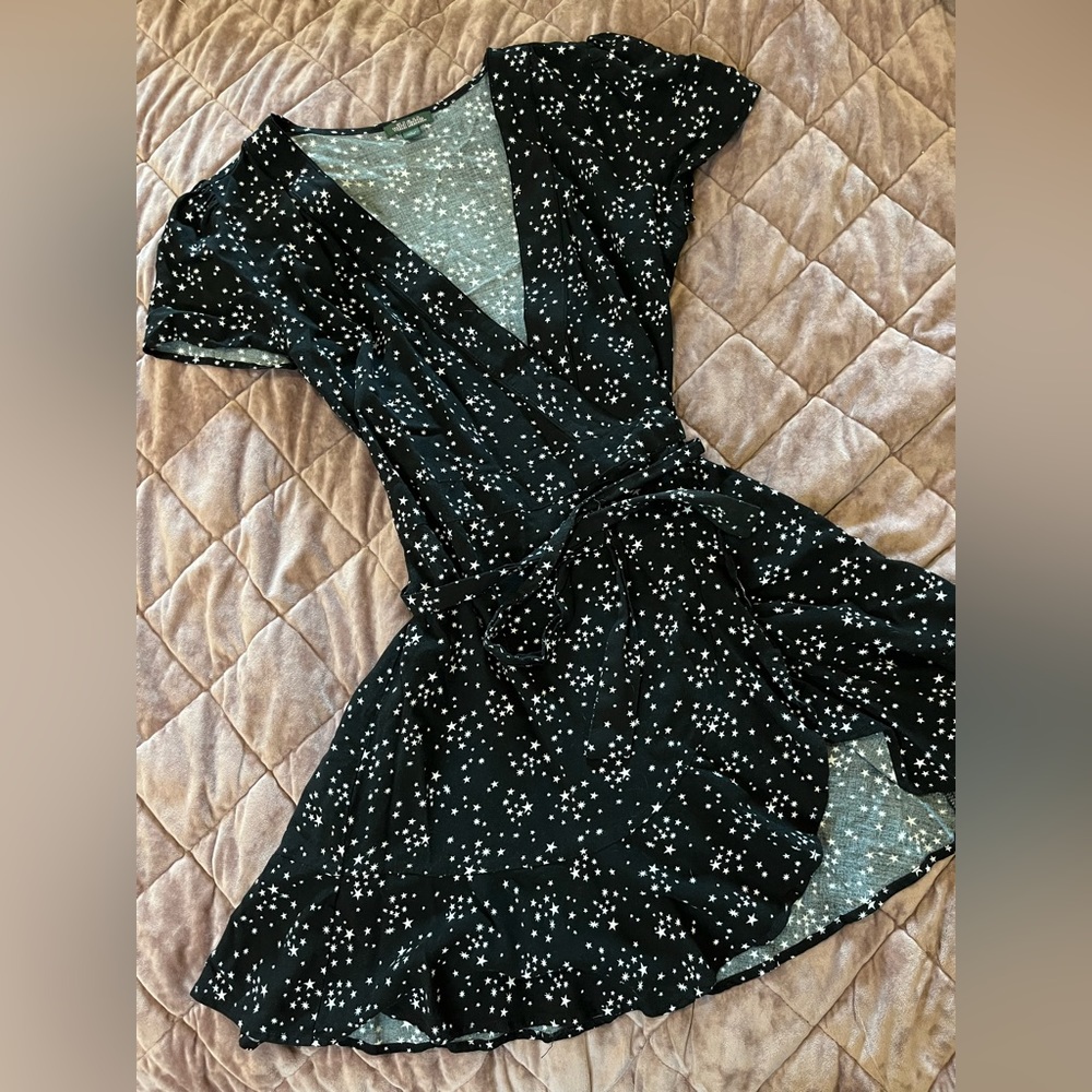 Night stars min wrap dress